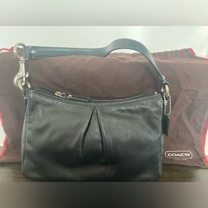 Coach Black Leather hobo purse